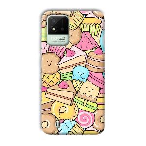 Love Desserts Phone Customized Printed Back Cover for Realme Narzo 50i