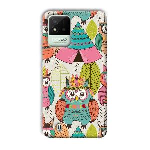 Fancy Owl Phone Customized Printed Back Cover for Realme Narzo 50i