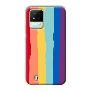 Vertical Paint Phone Customized Printed Back Cover for Realme Narzo 50i