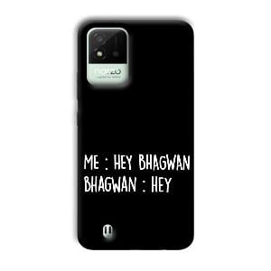 Hey Bhagwan Phone Customized Printed Back Cover for Realme Narzo 50i
