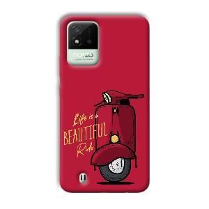 Life is Beautiful  Phone Customized Printed Back Cover for Realme Narzo 50i