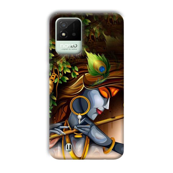 Krishna & Flute Phone Customized Printed Back Cover for Realme Narzo 50i