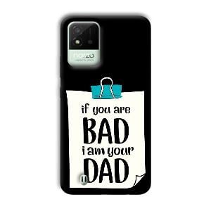 Dad Quote Phone Customized Printed Back Cover for Realme Narzo 50i