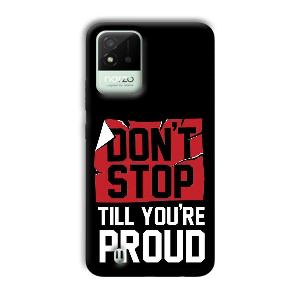 Don't Stop Phone Customized Printed Back Cover for Realme Narzo 50i