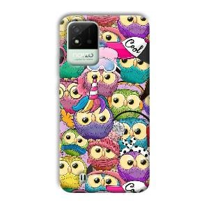 Colorful Owls Phone Customized Printed Back Cover for Realme Narzo 50i