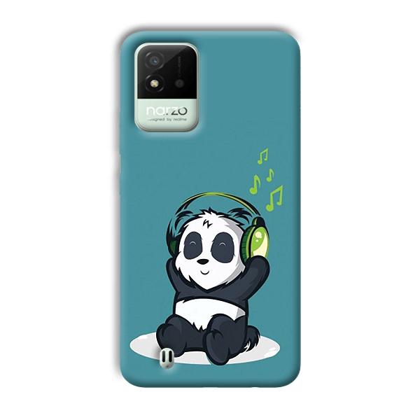 Panda  Phone Customized Printed Back Cover for Realme Narzo 50i