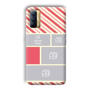 Diagnol Frame Customized Printed Back Cover for Realme X7