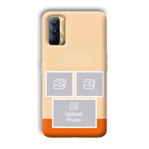 Orange Background Customized Printed Back Cover for Realme X7