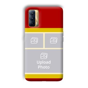 Red Yellow Collage Customized Printed Back Cover for Realme X7