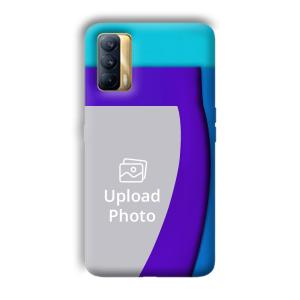 Blue Waves Customized Printed Back Cover for Realme X7