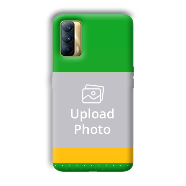 Green Yellow Customized Printed Back Cover for Realme X7