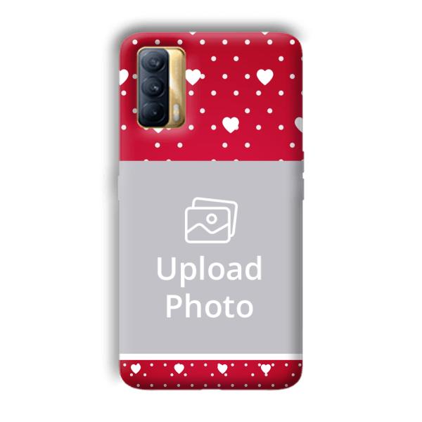 White Hearts Customized Printed Back Cover for Realme X7