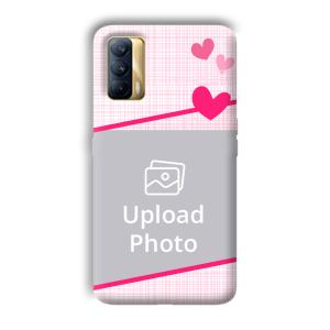 Pink Check Customized Printed Back Cover for Realme X7