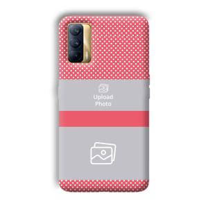 Pink Polka Customized Printed Back Cover for Realme X7