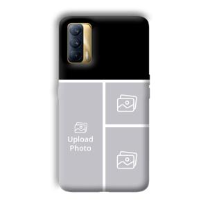 White Lines Customized Printed Back Cover for Realme X7