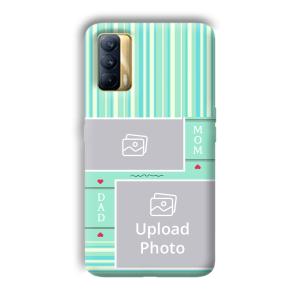Mom Dad Customized Printed Back Cover for Realme X7