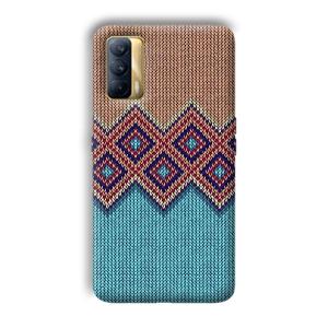 Fabric Design Phone Customized Printed Back Cover for Realme X7