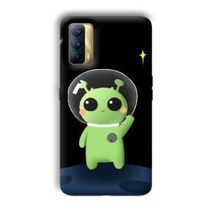 Alien Character Phone Customized Printed Back Cover for Realme X7