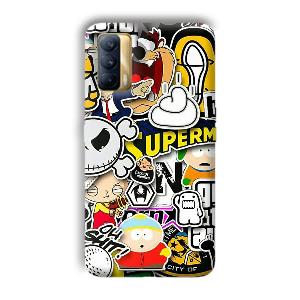 Cartoons Phone Customized Printed Back Cover for Realme X7