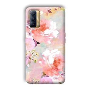 Floral Canvas Phone Customized Printed Back Cover for Realme X7