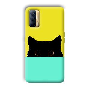 Black Cat Phone Customized Printed Back Cover for Realme X7