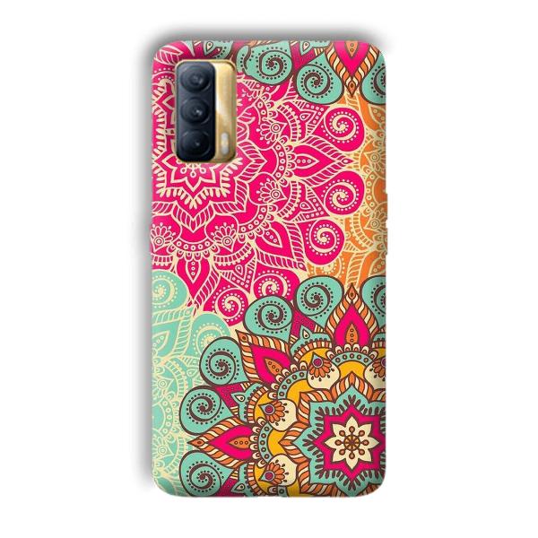 Floral Design Phone Customized Printed Back Cover for Realme X7