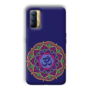 Blue Om Design Phone Customized Printed Back Cover for Realme X7