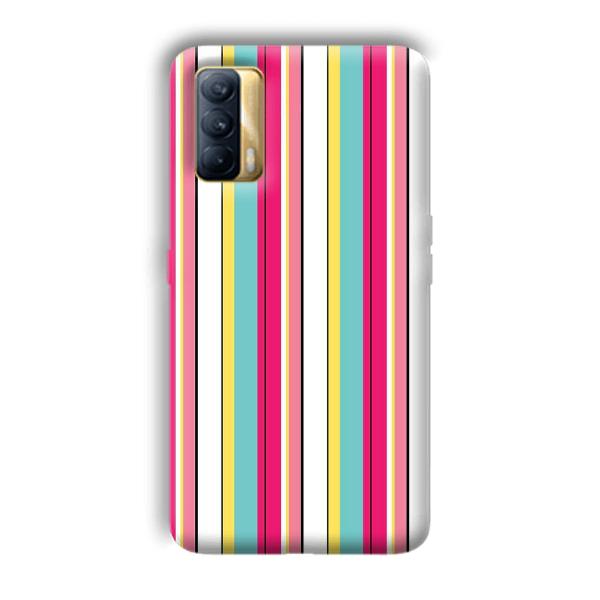 Lines Pattern Phone Customized Printed Back Cover for Realme X7