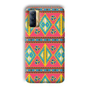 Colorful Rhombus Phone Customized Printed Back Cover for Realme X7