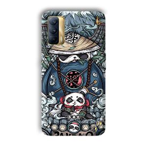 Panda Q Phone Customized Printed Back Cover for Realme X7
