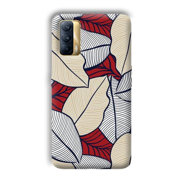 Leafy Pattern Phone Customized Printed Back Cover for Realme X7