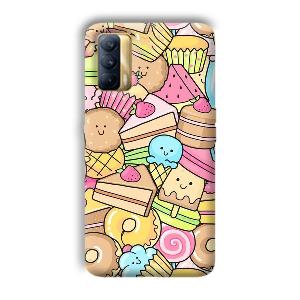 Love Desserts Phone Customized Printed Back Cover for Realme X7