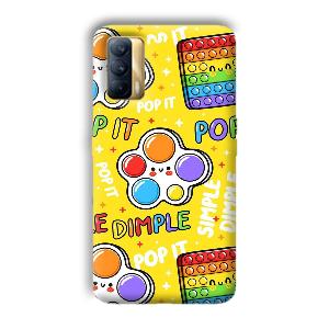 Pop It Phone Customized Printed Back Cover for Realme X7