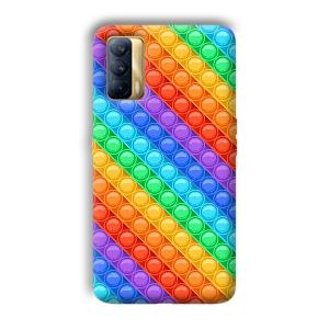 Colorful Circles Phone Customized Printed Back Cover for Realme X7