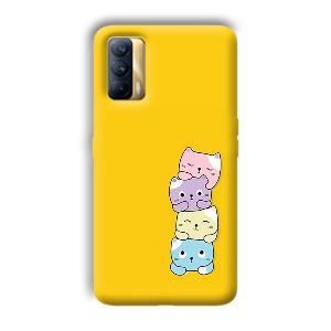 Colorful Kittens Phone Customized Printed Back Cover for Realme X7