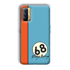 Vintage Racing Phone Customized Printed Back Cover for Realme X7