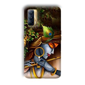 Krishna & Flute Phone Customized Printed Back Cover for Realme X7