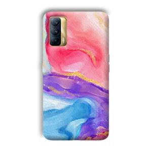 Water Colors Phone Customized Printed Back Cover for Realme X7
