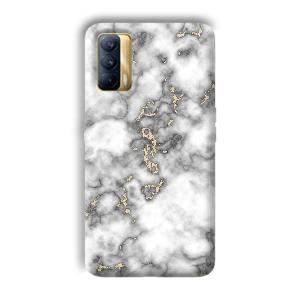 Grey White Design Phone Customized Printed Back Cover for Realme X7