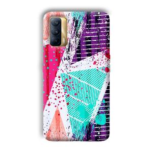 Paint  Phone Customized Printed Back Cover for Realme X7