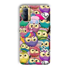 Colorful Owls Phone Customized Printed Back Cover for Realme X7