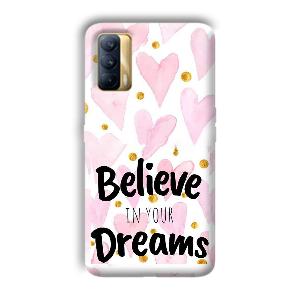 Believe Phone Customized Printed Back Cover for Realme X7