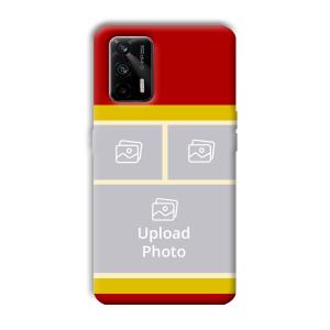 Red Yellow Collage Customized Printed Back Cover for Realme X7 Max 5G
