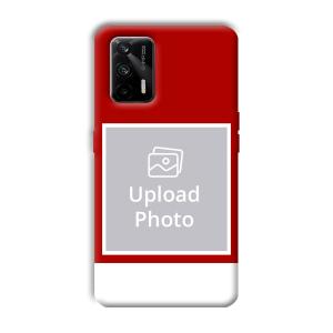 Red & White Customized Printed Back Cover for Realme X7 Max 5G