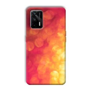 Red Orange Phone Customized Printed Back Cover for Realme X7 Max 5G