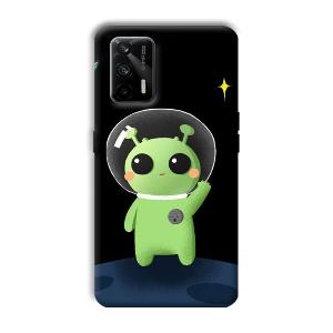 Alien Character Phone Customized Printed Back Cover for Realme X7 Max 5G