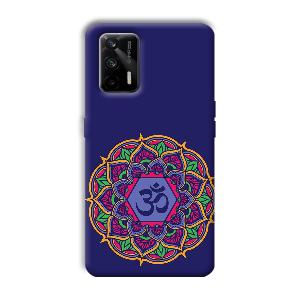 Blue Om Design Phone Customized Printed Back Cover for Realme X7 Max 5G