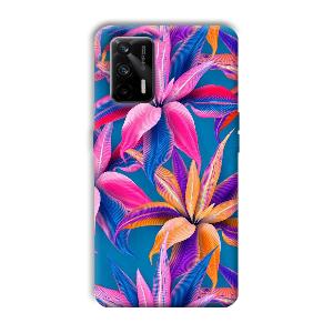 Aqautic Flowers Phone Customized Printed Back Cover for Realme X7 Max 5G