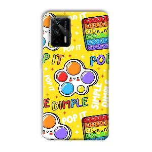 Pop It Phone Customized Printed Back Cover for Realme X7 Max 5G