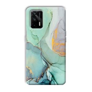 Green Marble Phone Customized Printed Back Cover for Realme X7 Max 5G